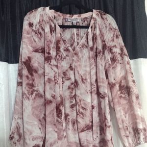 NWOT Jen Lopez Mauve Blouse - 1x